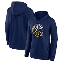 Women's Navy Denver Nuggets Gradient Logo Pullover Hoodie