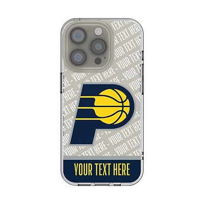Indiana Pacers Personalized Tilt Design iPhone Clear Case