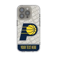 Indiana Pacers Personalized Tilt Design iPhone Clear Case
