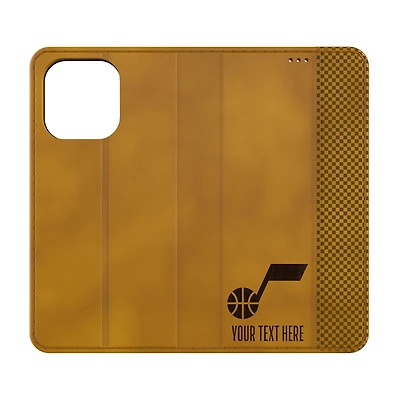 Utah Jazz Personalized Burn Design iPhone Folio Case