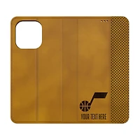 Utah Jazz Personalized Burn Design iPhone Folio Case