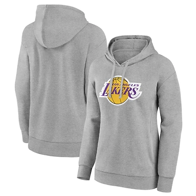 Women's Gray Los Angeles Lakers Alternate Logo Pullover Hoodie