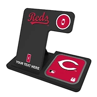 Cincinnati Reds Personalized 3-in-1 Charging Station