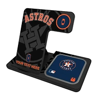 Houston Astros Personalized 3-in-1 Charging Station