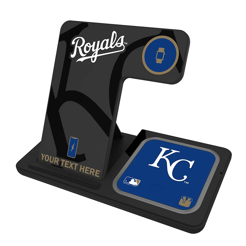 Kansas City Royals Personalized 3-in-1 Charging Station