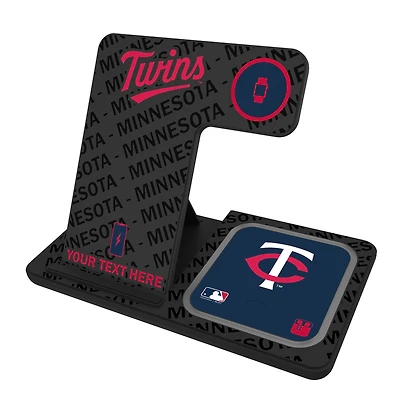 Minnesota Twins Personalized 3-in-1 Charging Station