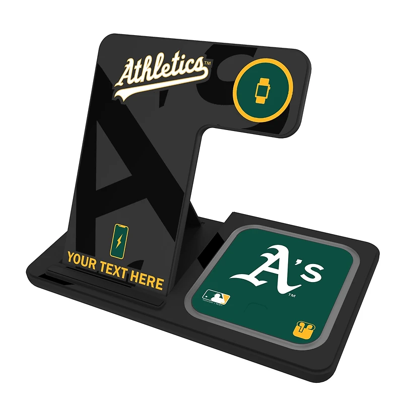 Athletics Personalized 3-in-1 Charging Station