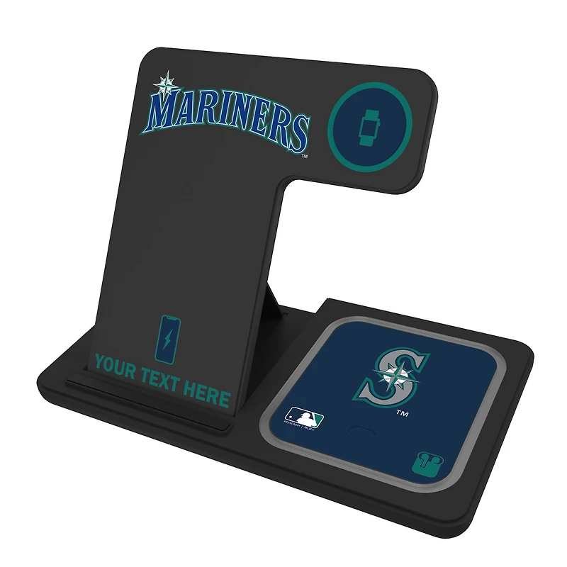 Seattle Mariners Personalized 3-in-1 Charging Station
