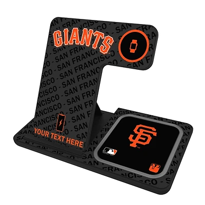 San Francisco Giants Personalized 3-in-1 Charging Station