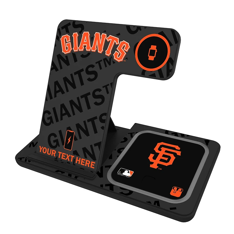 San Francisco Giants Personalized 3-in-1 Charging Station