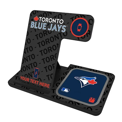 Toronto Blue Jays Personalized 3-in-1 Charging Station