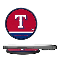 Texas Rangers Personalized 10-Watt Wireless Phone Charger