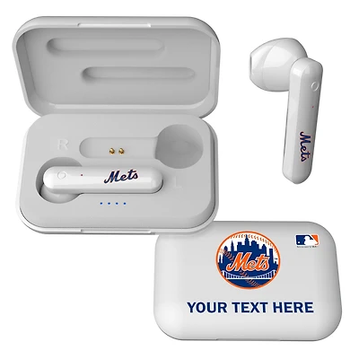 New York Mets Personalized True Wireless Earbuds