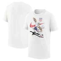 Youth Nike White USWNT Mascot T-Shirt