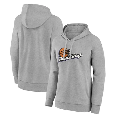 Women's Gray Phoenix Mercury Primary Logo Pullover Hoodie