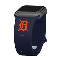 Navy Detroit Tigers Logo Silicone Apple Watch Band
