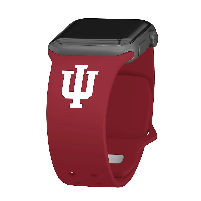 Crimson Indiana Hoosiers Logo Silicone Apple Watch Band