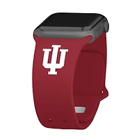 Crimson Indiana Hoosiers Logo Silicone Apple Watch Band