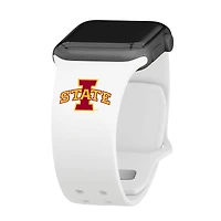White Iowa State Cyclones Logo Silicone Apple Watch Band