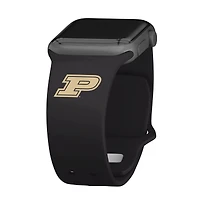 Black Purdue Boilermakers Logo Silicone Apple Watch Band
