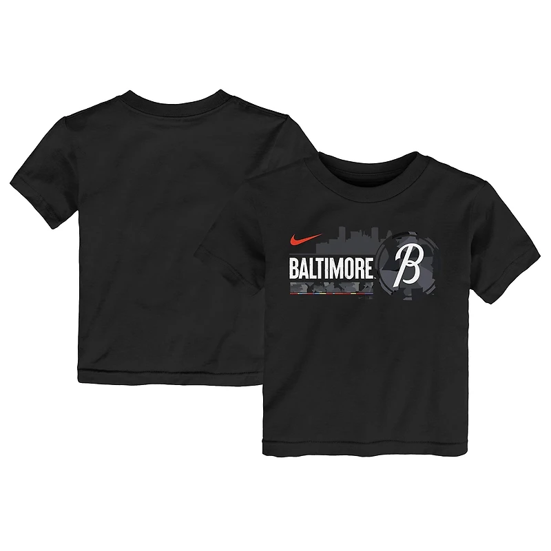 Toddler Nike Black Baltimore Orioles City Connect Graphic T-Shirt