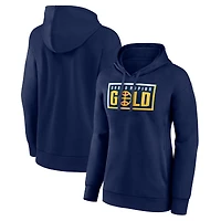 Women's Navy Grand Rapids Gold Primary Logo Pullover Hoodie