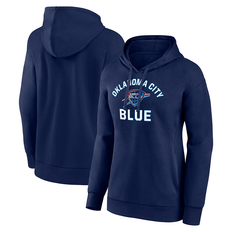 Women's Navy Oklahoma City Blue Team Overtime Pullover Hoodie