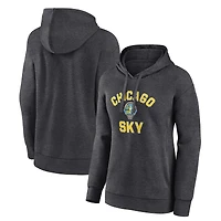 Women's Charcoal Chicago Sky Overtime Pullover Hoodie
