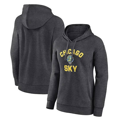 Women's Charcoal Chicago Sky Overtime Pullover Hoodie