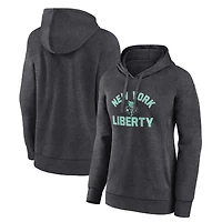 Women's Charcoal New York Liberty Overtime Pullover Hoodie