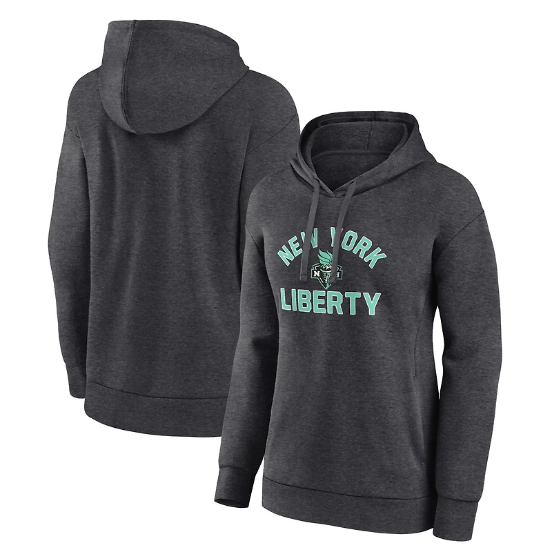 Women's Charcoal New York Liberty Overtime Pullover Hoodie