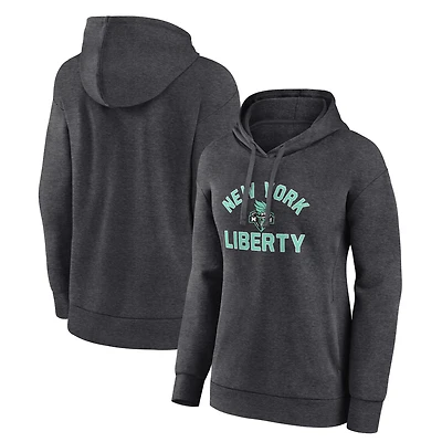 Women's Charcoal New York Liberty Overtime Pullover Hoodie