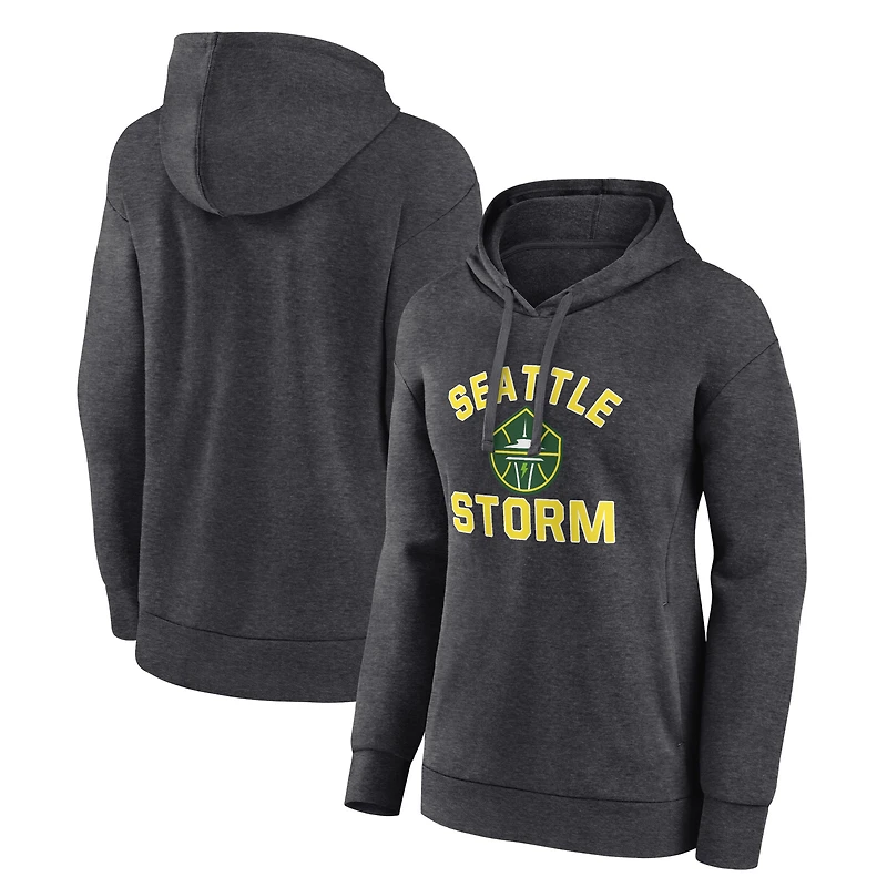 Women's Charcoal Seattle Storm Overtime Pullover Hoodie