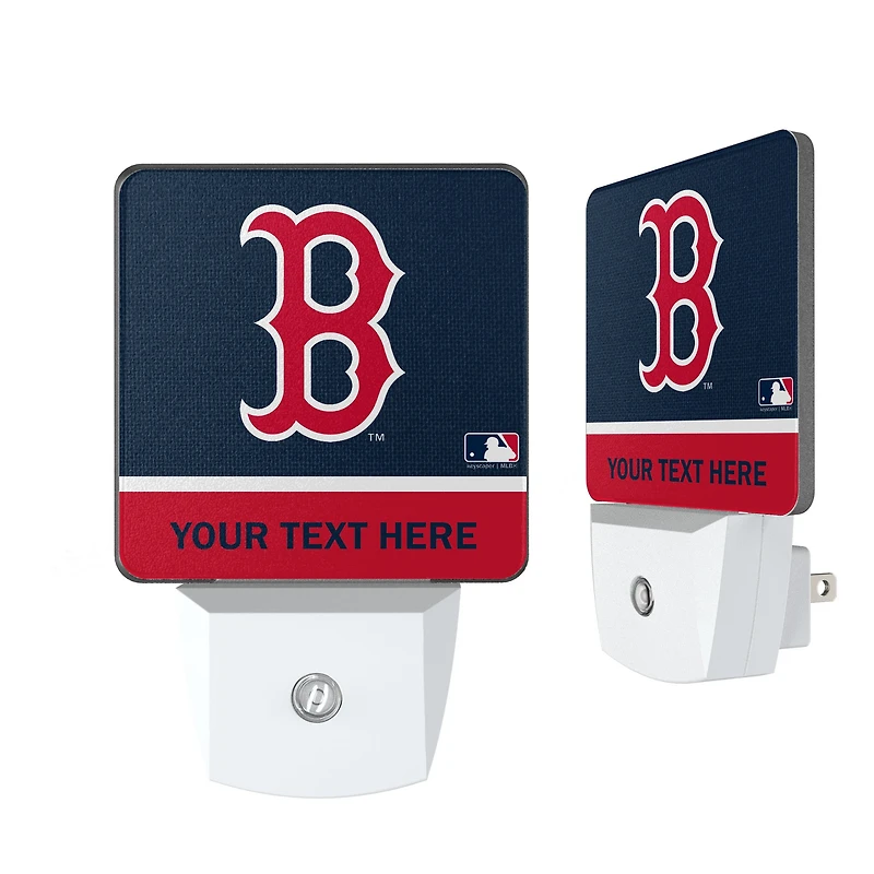 Boston Red Sox Personalized 2-Piece Nightlight Set