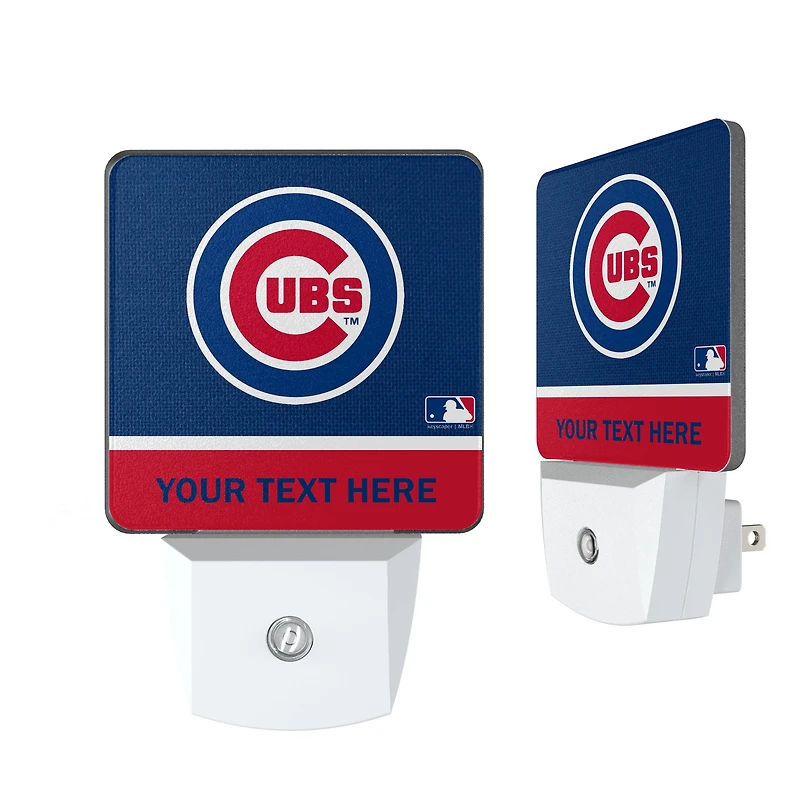 Chicago Cubs Personalized 2-Piece Nightlight Set