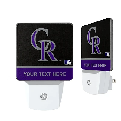 Colorado Rockies Personalized 2-Piece Nightlight Set
