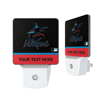 Miami Marlins Personalized 2-Piece Nightlight Set