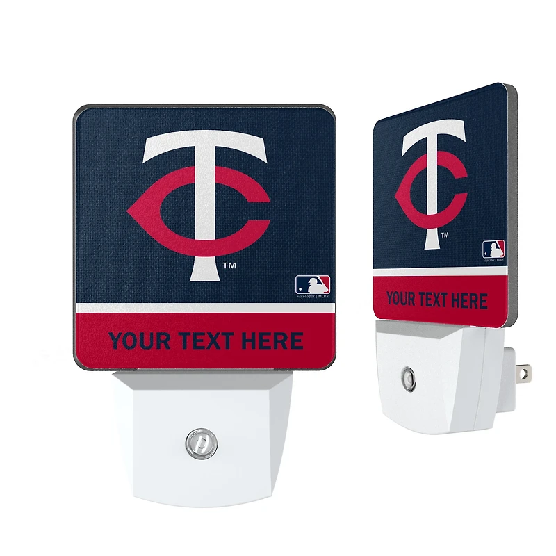 Minnesota Twins Personalized 2-Piece Nightlight Set