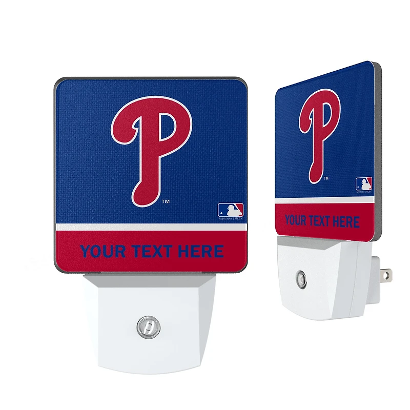 Philadelphia Phillies Personalized 2-Piece Nightlight Set