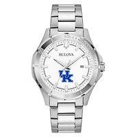 Men's Bulova Silver Kentucky Wildcats Stainless Steel Classic Sport Watch