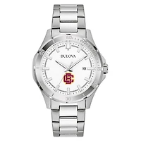 Men's Bulova Silver Bethune-Cookman Wildcats Stainless Steel Classic Sport Watch
