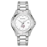 Men's Bulova Silver Texas Southern Tigers Stainless Steel Classic Sport Watch