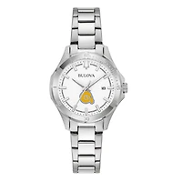 Women's Bulova Silver Albany State Golden Rams Stainless Steel Sport Classic Watch