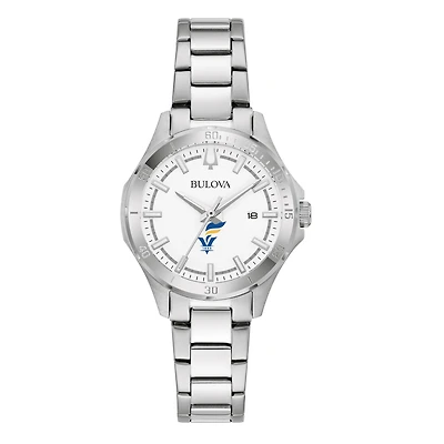 Women's Bulova Silver Fort Valley State Wildcats Stainless Steel Sport Classic Watch