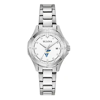 Women's Bulova Silver Fort Valley State Wildcats Stainless Steel Sport Classic Watch