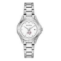 Women's Bulova Silver Texas Southern Tigers Stainless Steel Sport Classic Watch