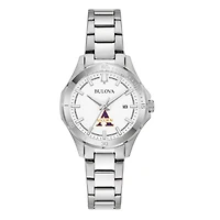 Women's Bulova Silver Alcorn State Braves Stainless Steel Sport Classic Watch