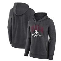 Women's Charcoal Texas A&M Aggies Victory Script Pullover Hoodie