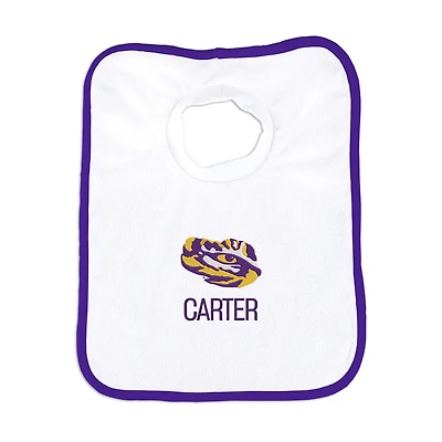 Newborn & Infant LSU Tigers Secondary Logo Personalized Bib