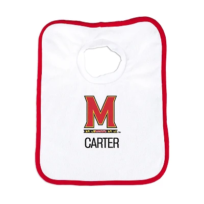 Newborn & Infant Maryland Terrapins Primary Logo Personalized Bib